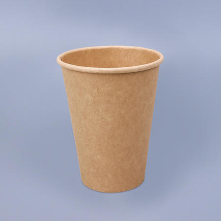 牛皮色單層熱杯