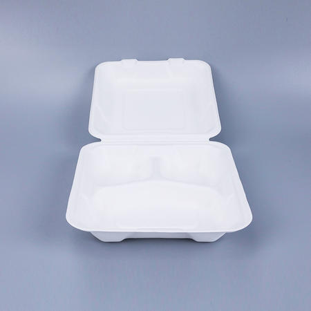 甘蔗漿翻蓋分隔餐盒